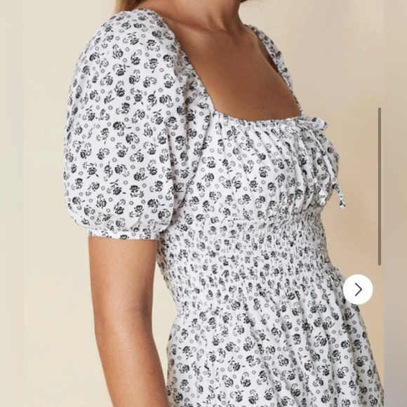 FAITHFULL THE BRAND Mariette La Bleu Mini Floral Dress - Picture 4 of 4